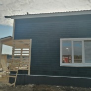 Фото готовых работ - Каркасный дом 8х8 м.
