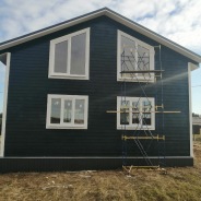 Фото готовых работ - Каркасный дом 8х8 м.