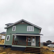 Фото готовых работ - Каркасный дом 9х8,5 м + терраса 5,5х2,5 м