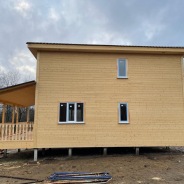 Фото готовых работ - Каркасный дом 8х9 м + терраса 2,5х8 м