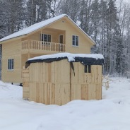 Фото готовых работ - Каркасный дом 6х8 м (Проект К-154)