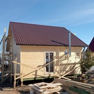 Фото готовых работ - Каркасная баня 7х9 м., с мансардой 