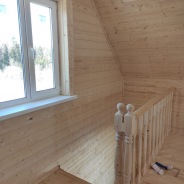 Фото готовых работ - Каркасная баня 6х6 м., с мансардой (К-47)