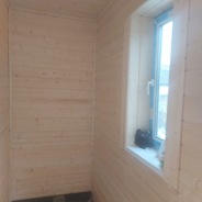 Фото готовых работ - Одноэтажный каркасный дом 6,4х6,4 м