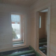 Фото готовых работ - Одноэтажный каркасный дом 6,4х6,4 м