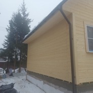 Фото готовых работ - Одноэтажный каркасный дом 6,4х6,4 м