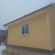 Фото готовых работ - Одноэтажный каркасный дом 6,4х6,4 м