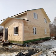Фото готовых работ - Дом из профилированного бруса камерной сушки 11х7 м