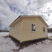 Фото готовых работ - Каркасный дом 7,5×9 м. (К-107)