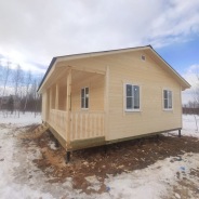 Фото готовых работ - Каркасный дом 7,5×9 м. (К-107)