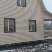 Фото готовых работ - Каркасный дом 6×8 м. с мансардой