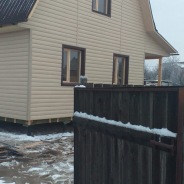 Фото готовых работ - Каркасный дом 6×8 м. с мансардой