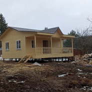 Фото готовых работ - Каркасный дом 8×8 м. (К-115)