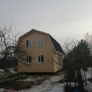 Фото готовых работ - Каркасный дом 6×9 м. с мансардой