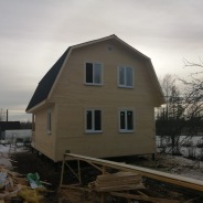 Фото готовых работ - Каркасный дом 6×9 м. с мансардой