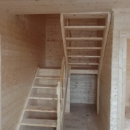 Фото готовых работ - Каркасный дом 6×9 м. с мансардой