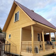 Фото готовых работ - Каркасная баня 5х5 м., с мансардой