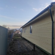 Фото готовых работ - Одноэтажный каркасный дом 10х18 м