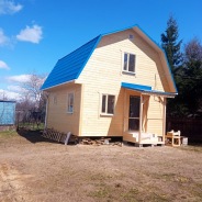 Фото готовых работ - Каркасный дом 6×6. м с мансардой