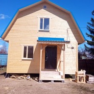 Фото готовых работ - Каркасный дом 6×6. м с мансардой