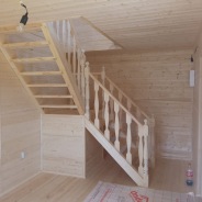 Фото готовых работ - Каркасный дом 6×6. м с мансардой