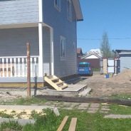 Фото готовых работ - Каркасный дом 8х9 м