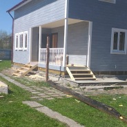 Фото готовых работ - Каркасный дом 8х9 м