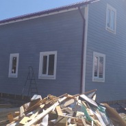 Фото готовых работ - Каркасный дом 8х9 м