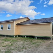 Фото готовых работ - Одноэтажный каркасный дом 9,5х8,5 м. (Проект К-73)