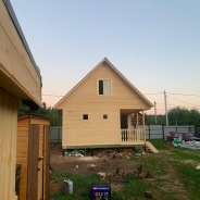 Фото готовых работ - Каркасный дом 6х8 м, с мансардой (Проект К-152)