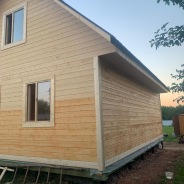 Фото готовых работ - Каркасный дом 6х8 м, с мансардой (Проект К-152)