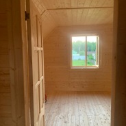 Фото готовых работ - Каркасный дом 6х8 м, с мансардой (Проект К-152)