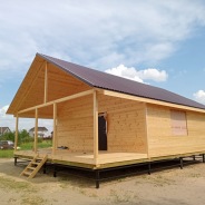 Фото готовых работ - Каркасный дом 8х11 м.