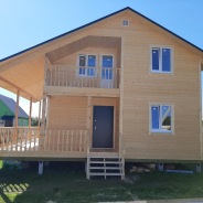 Фото готовых работ - Каркасный дом 9х9 м (Проект К-80)