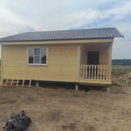 Фото готовых работ - Одноэтажный каркасный дом 6х8 м. (К-109)