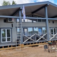 Фото готовых работ - Каркасный дом 17х20 м.