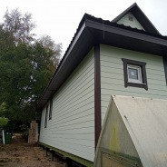 Фото готовых работ - Каркасный дом 7х13 м., с мансардой