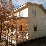 Фото готовых работ - Каркасный дом 9х9 м., с террасой (К-123)