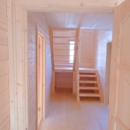 Фото готовых работ - Каркасный дом 9х9 м., с террасой (К-123)