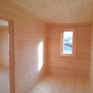 Фото готовых работ - Каркасный дом 9х9 м., с террасой (К-123)