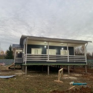 Фото готовых работ - Каркасный дом 9х17 м.