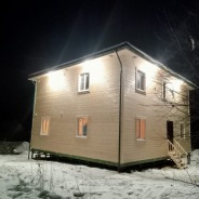 Фото готовых работ - Каркасный дом 10х9 м (К-77)