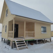 Фото готовых работ - Каркасный дом 6х8 м., с мансардой