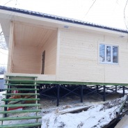 Фото готовых работ - Одноэтажный каркасный дом 9х12 м.