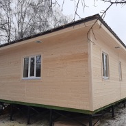 Фото готовых работ - Одноэтажный каркасный дом 9х12 м.