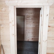 Фото готовых работ - Баня из проф. бруса камерной сушки 8х9 м., с мансардой (Б-55)