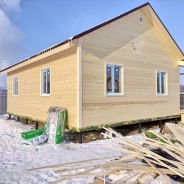 Фото готовых работ - Одноэтажный каркасный дом 12х9 м (К-61)