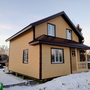 Фото готовых работ - Каркасный дом 7х8 м. (Проект К-155)