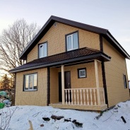 Фото готовых работ - Каркасный дом 7х8 м. (Проект К-155)