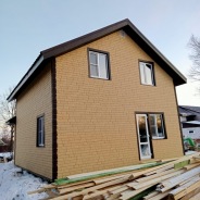 Фото готовых работ - Каркасный дом 7х8 м. (Проект К-155)